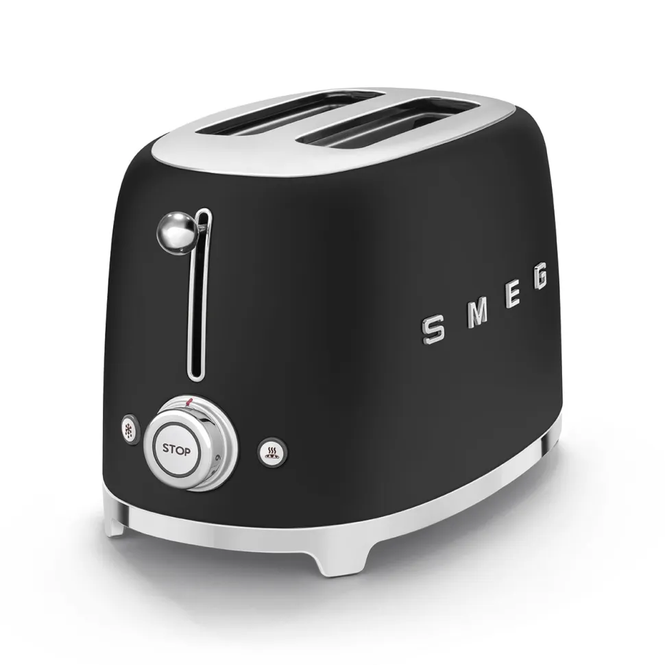 Brödrost, 2 skivor, Matt svart - Smeg