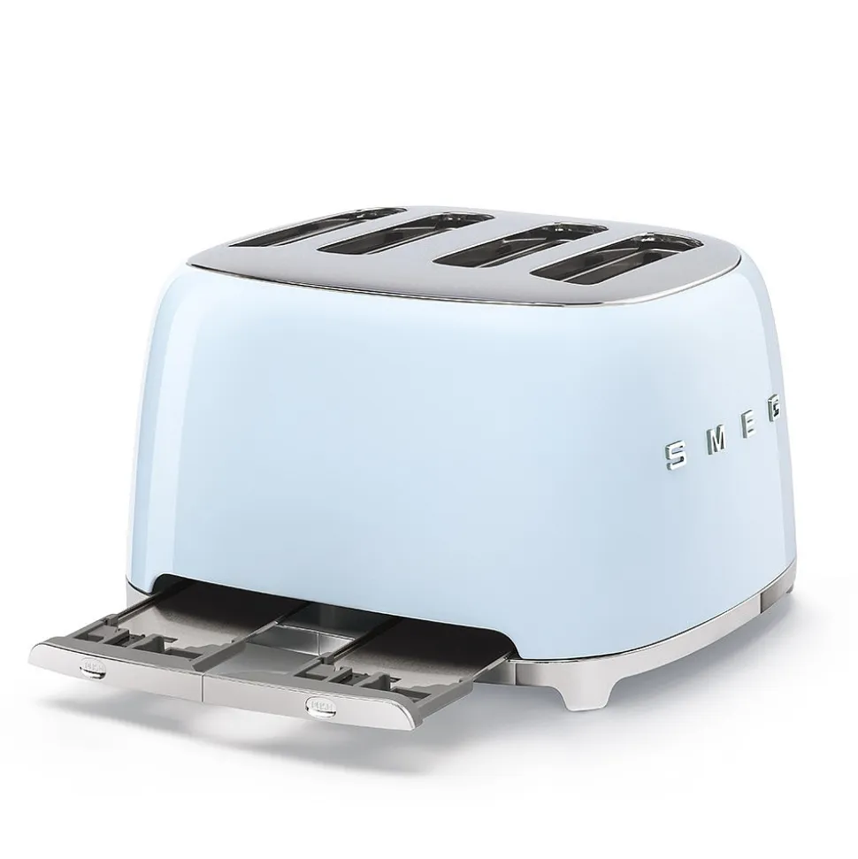 Brödrost, 4 skivor, Pastellblå - Smeg