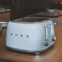 Brödrost, 4 skivor, Pastellblå - Smeg