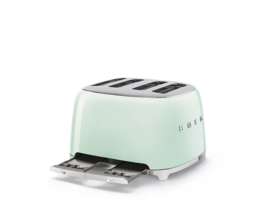 Brödrost, 4 skivor, Pastellgrön - Smeg