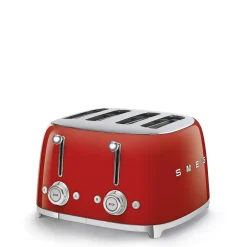 Brödrost, 4 skivor, Röd - Smeg