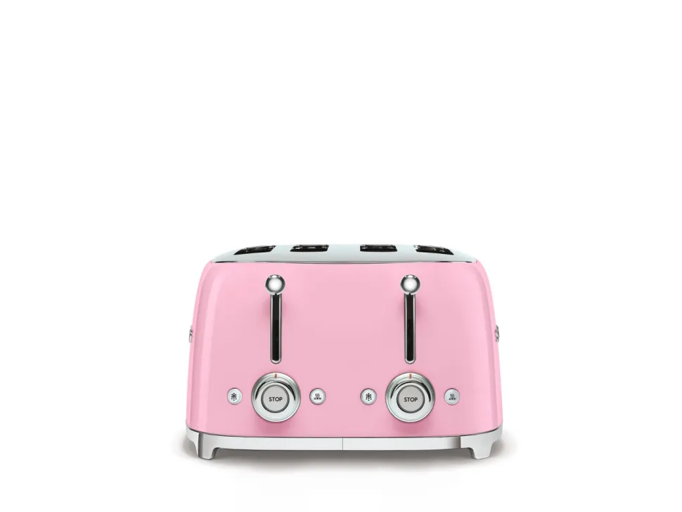 Brödrost, 4 skivor, Rosa - Smeg