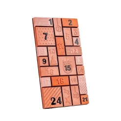 Chokladkakeform Adventskalender med 24 bitar - Martellato