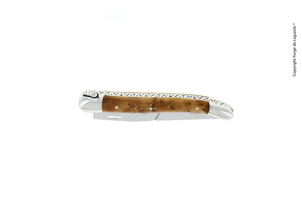Cigarrsnoppare, handtag av Tuja, blank - Forge de Laguiole