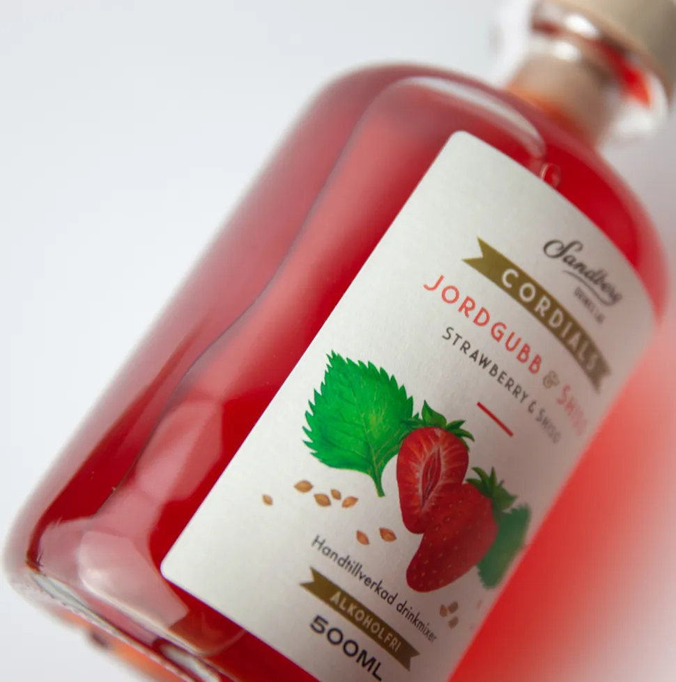 Cordials, Jordgubb & Shiso - Sandberg Drinks Lab