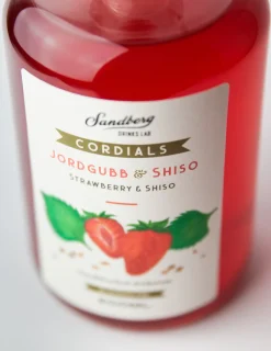 Cordials, Jordgubb & Shiso - Sandberg Drinks Lab