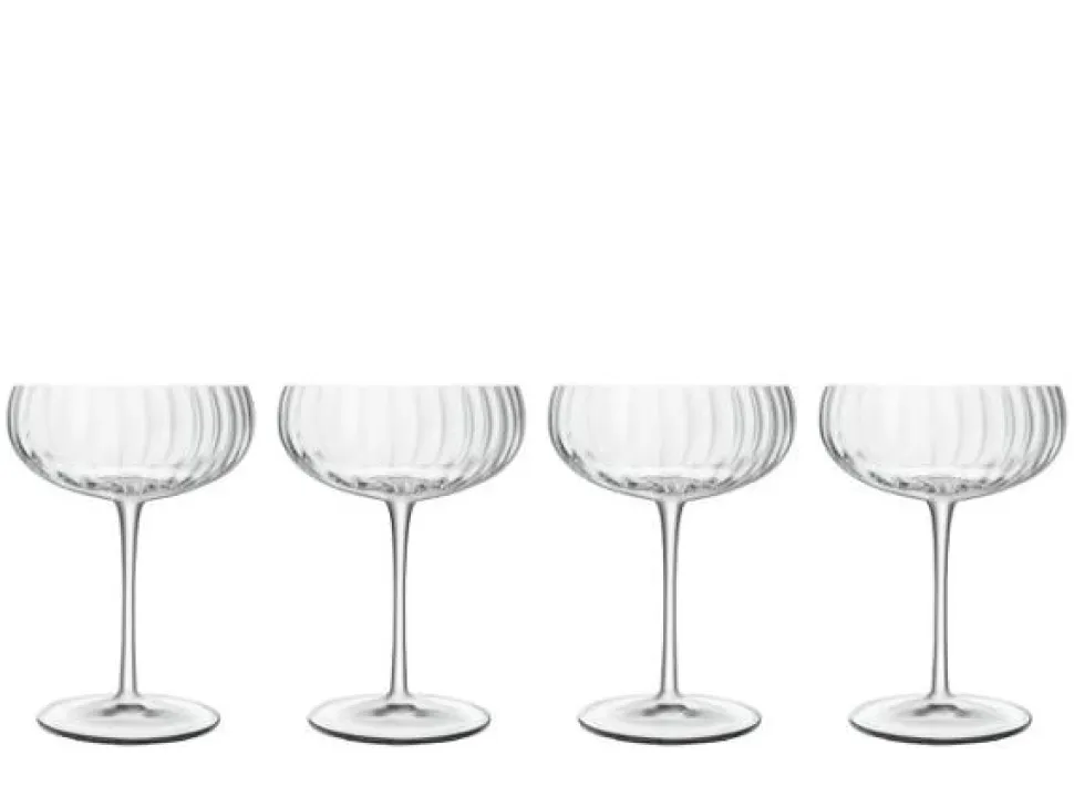 Coupe / Champagneglas, Optica, 30 cl, 4-pack - Luigi Bormioli