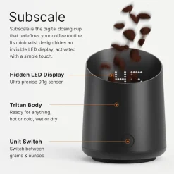 Espressovåg, SubScale, svart - Subminimal