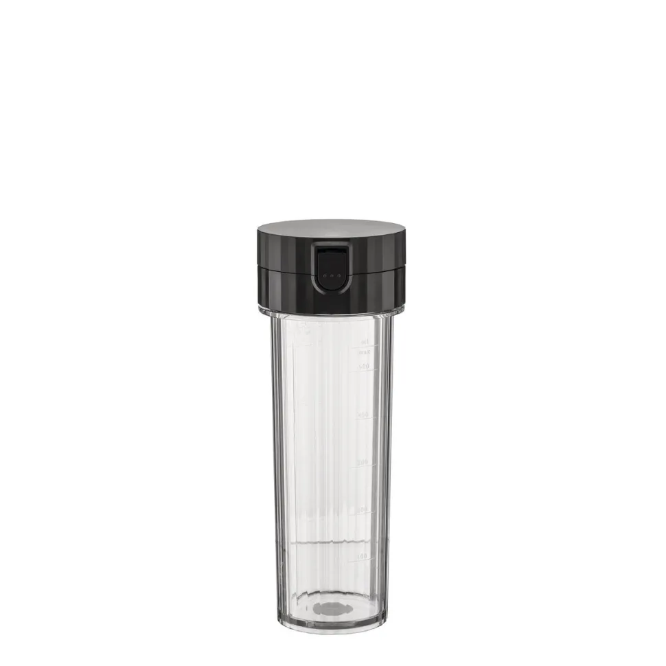 Extra flaska till personal blender, Plissé, Svart - Alessi