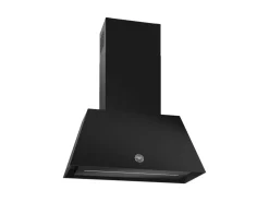 Fläkt Heritage, vägghängd 70 cm, Mattsvart - Bertazzoni