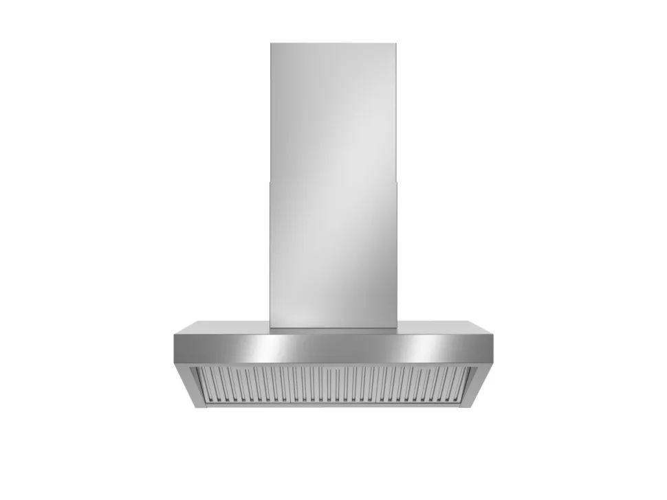 Fläkt Professional, T-format, 90 cm, väggmontering, Rostfri - Bertazzoni