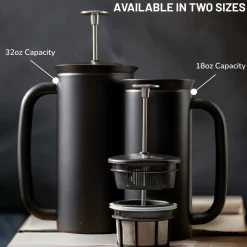 Franskpress P7, Svart, 18 oz - Espro