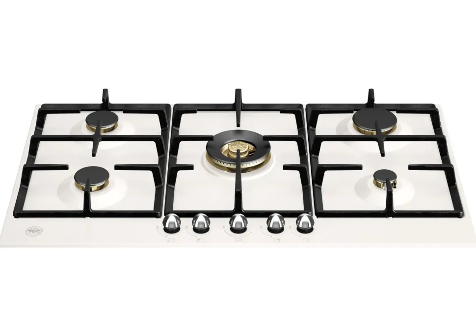 Gashäll Heritage, 90 cm, Elfenbensvit - Bertazzoni