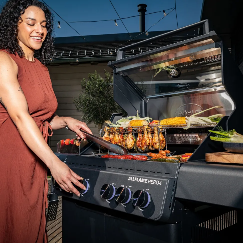 Gasolgrill AllFlame Hero 4, 21000 W - Rösle