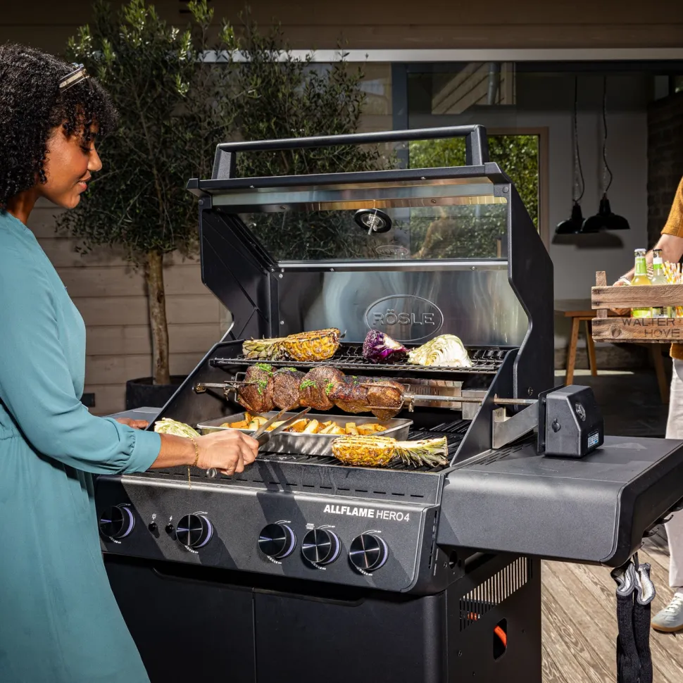 Gasolgrill AllFlame Hero 4, 21000 W - Rösle
