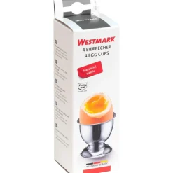 Äggkopp i rostfritt stål, 4-pack - Westmark