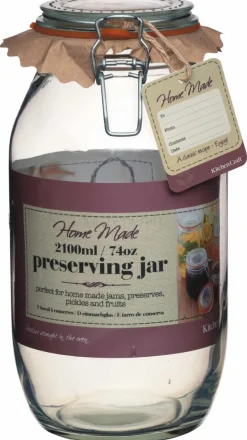 Glasburk med patentlock, 2100 ml