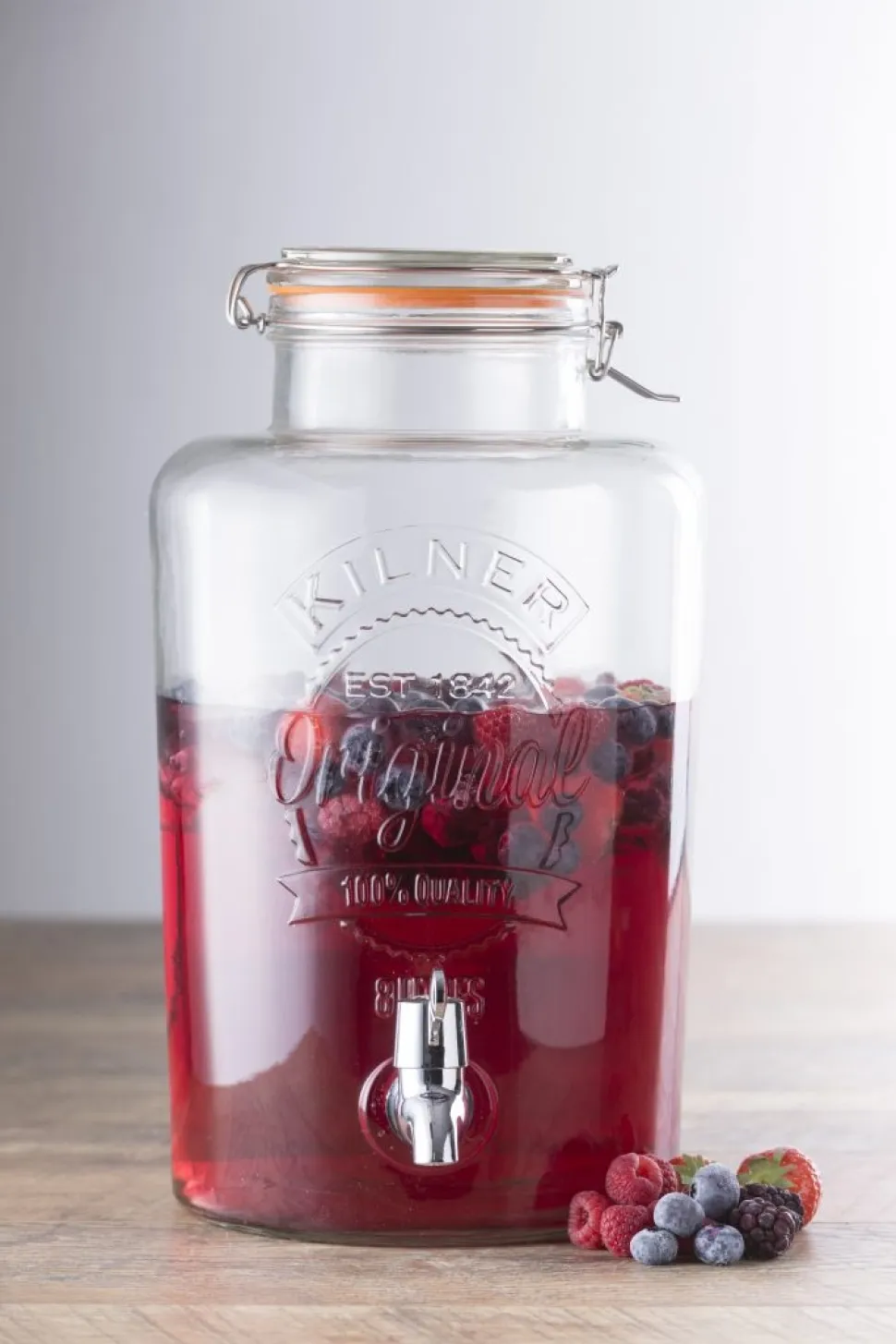 Glasdispenser med tappkran - Kilner