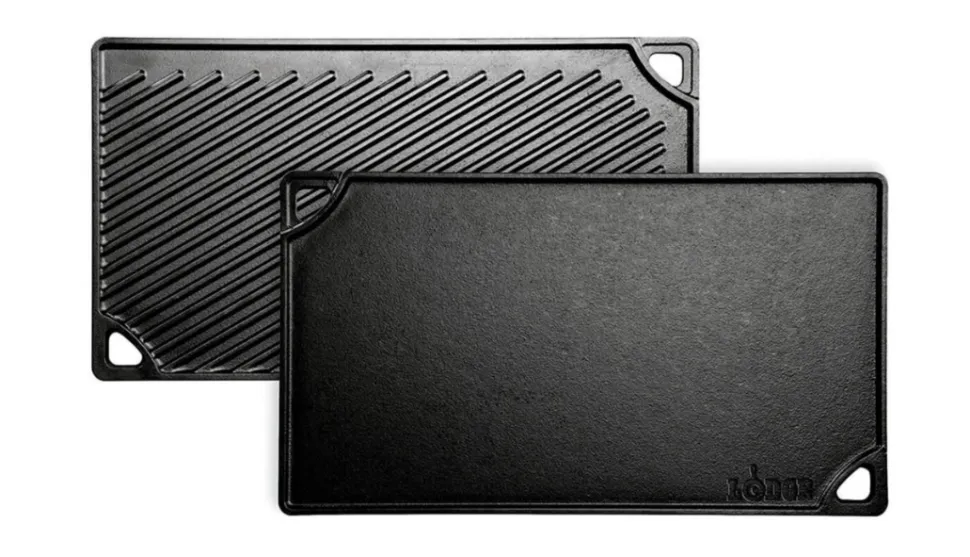 Grillplatta/Stekplatta, Gjutjärn, Vändbar, 43 x 24 cm - Lodge
