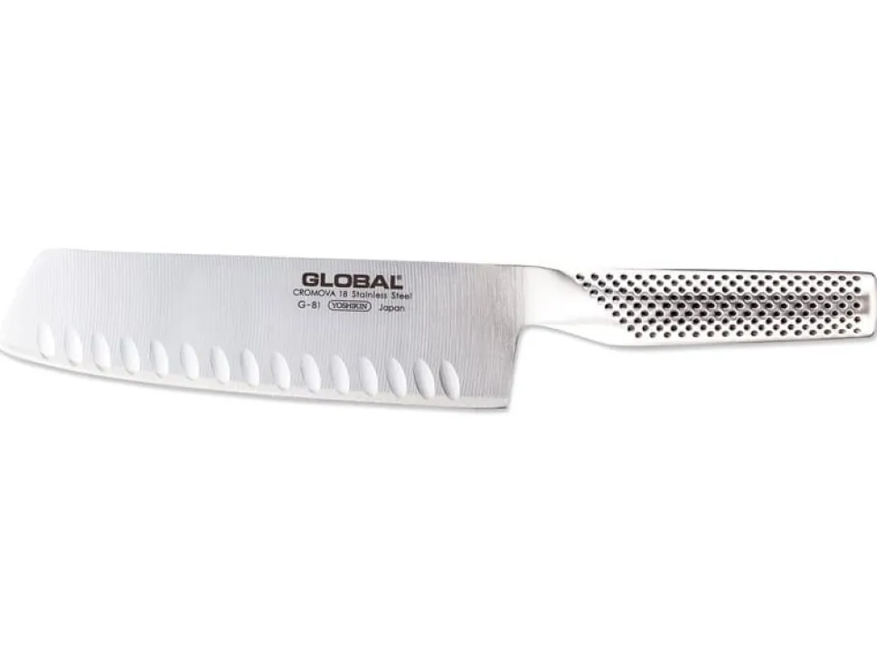Grönsakskniv G-81, Olivslipad, 18cm - Global