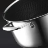 Gryta med glaslock, nonstick, 7,6 L - Hexclad