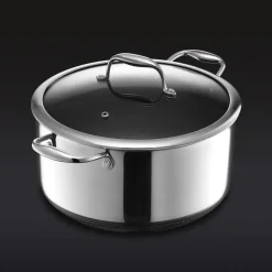 Gryta med glaslock, nonstick, 7,6 L - Hexclad