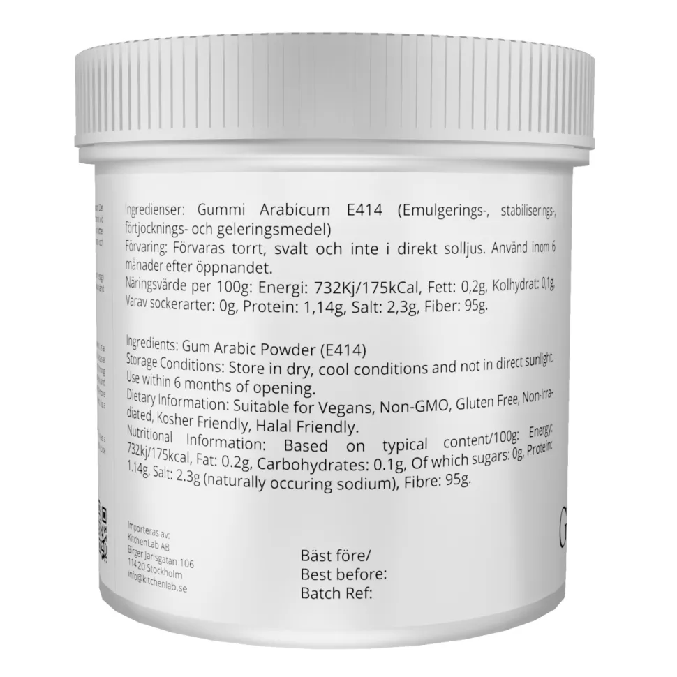 Gummi Arabicum, (E414) - The Kitchen Lab