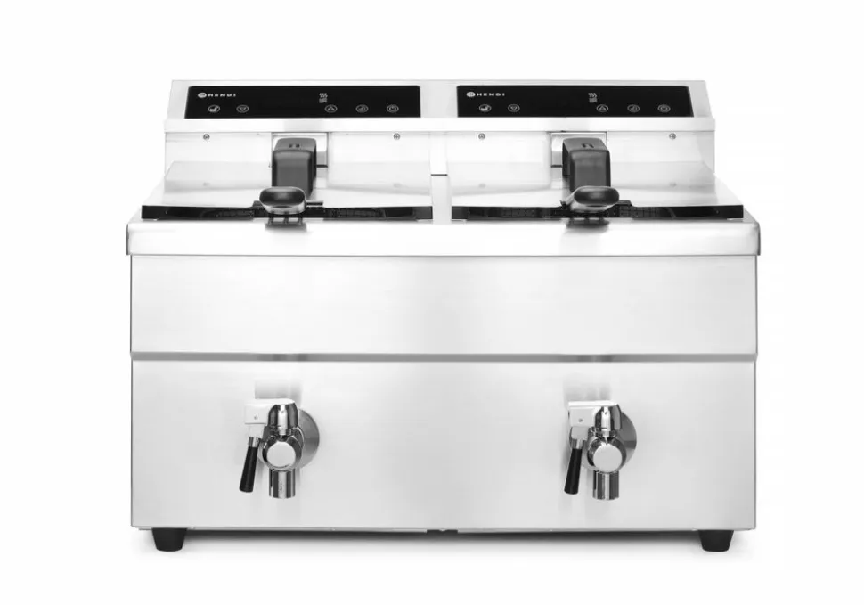 Induktionsfritös 2 x 8 L, Profi Line - Hendi