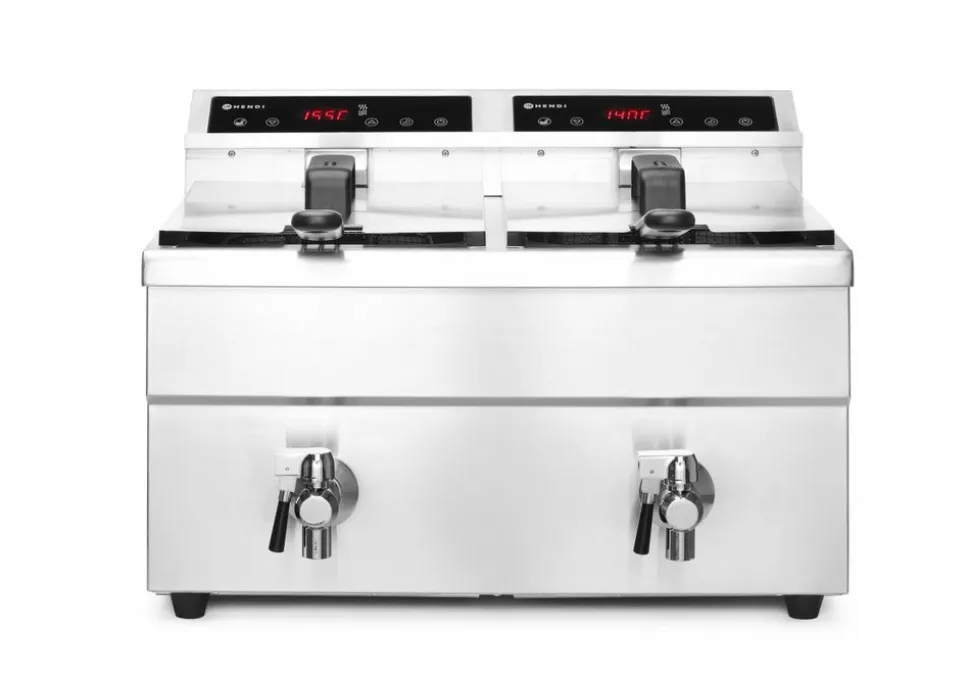 Induktionsfritös 2 x 8 L, Profi Line - Hendi