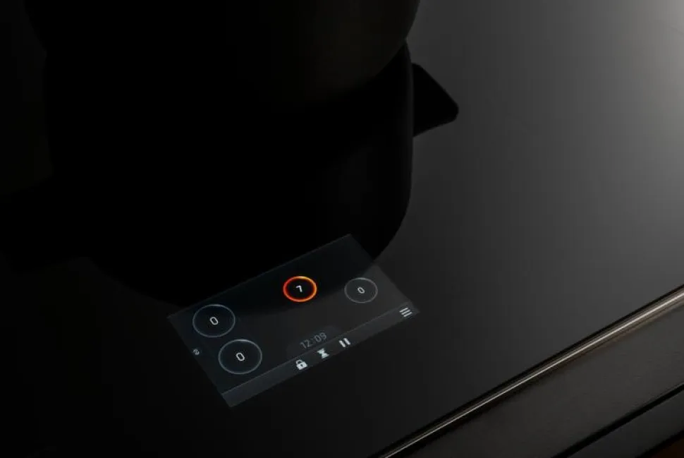 Induktionshäll, 78 cm, TFT display, 4 zoner (1 Flex) - Bertazzoni