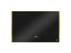 Induktionshäll, 78 cm, TFT display, 4 zoner (1 Flex) + guld-ram - Bertazzoni