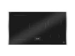 Induktionshäll, 90 cm, TFT display, 5 zoner (1 Flex) + rostfri ram - Bertazzoni