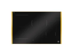 Induktionshäll, 78 cm, 4 zoner (1 Flex), invisible slider + guld-ram - Bertazzoni