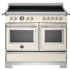 Induktionsspis Heritage, 100 cm, 5 zoner, 2 ugnar, Elfenbensvit - Bertazzoni