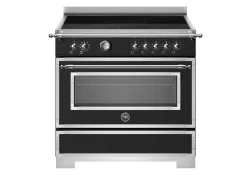 Induktionsspis Heritage, 90 cm, 5 zoner, 1 ugn, Mattsvart - Bertazzoni