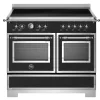 Induktionsspis Heritage, 100 cm, 5 zoner, 2 ugnar, Mattsvart - Bertazzoni