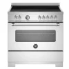 Induktionsspis Master, 90 cm, 5 zoner, 1 ugn, Rostfri - Bertazzoni