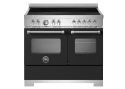 Induktionsspis Master, 100 cm, 5 zoner, 2 ugnar, Mattsvart - Bertazzoni