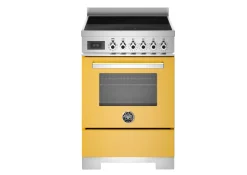 Induktionsspis Professional, 60 cm, 4 zoner, 1 ugn, Gul - Bertazzoni