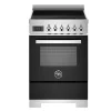 Induktionsspis Professional, 60 cm, 4 zoner, 1 ugn, Svart - Bertazzoni