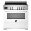 Induktionsspis Professional, 90 cm, 5 zoner, 1 ugn, Vit - Bertazzoni