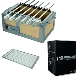 Japansk Bordsgrill / Konro, Kasai Little med grillspettsställning och kol
