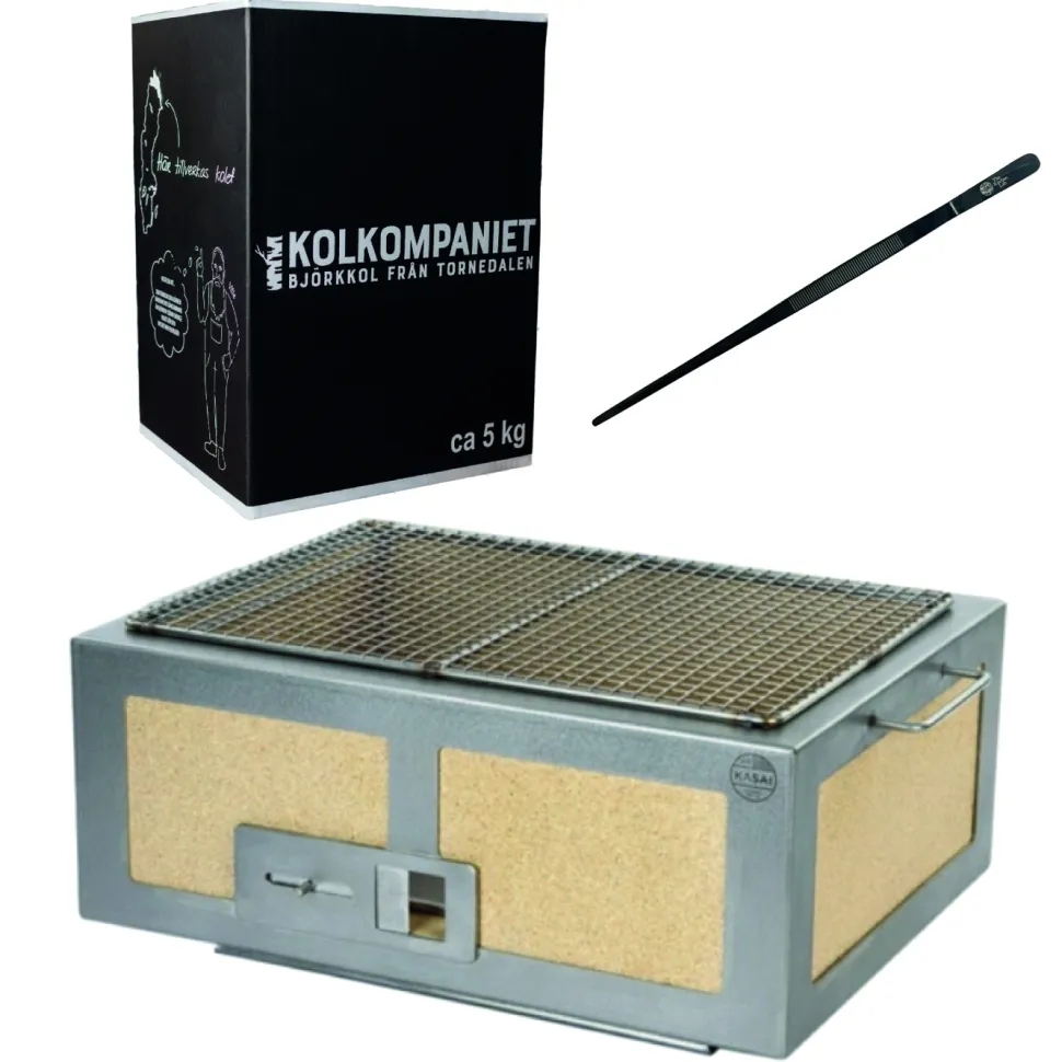 Japansk Bordsgrill / Konro, Kasai Little med pincett och kol