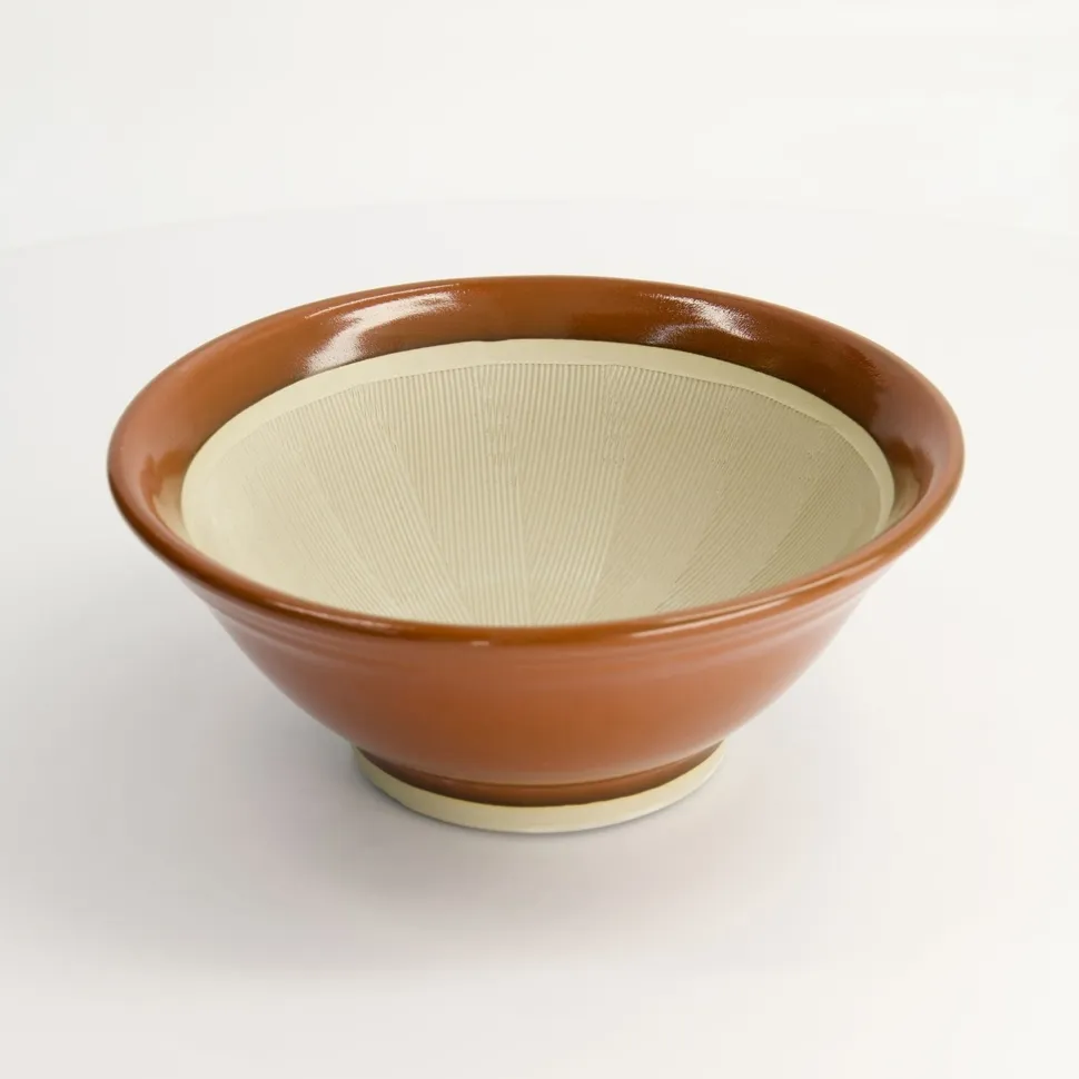 Japansk mortel, Suribachi, Brun 21,5 cm