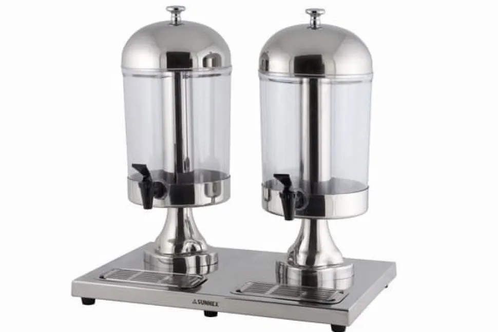 Juicedispenser dubbel, 2x8 liter - Sunnex