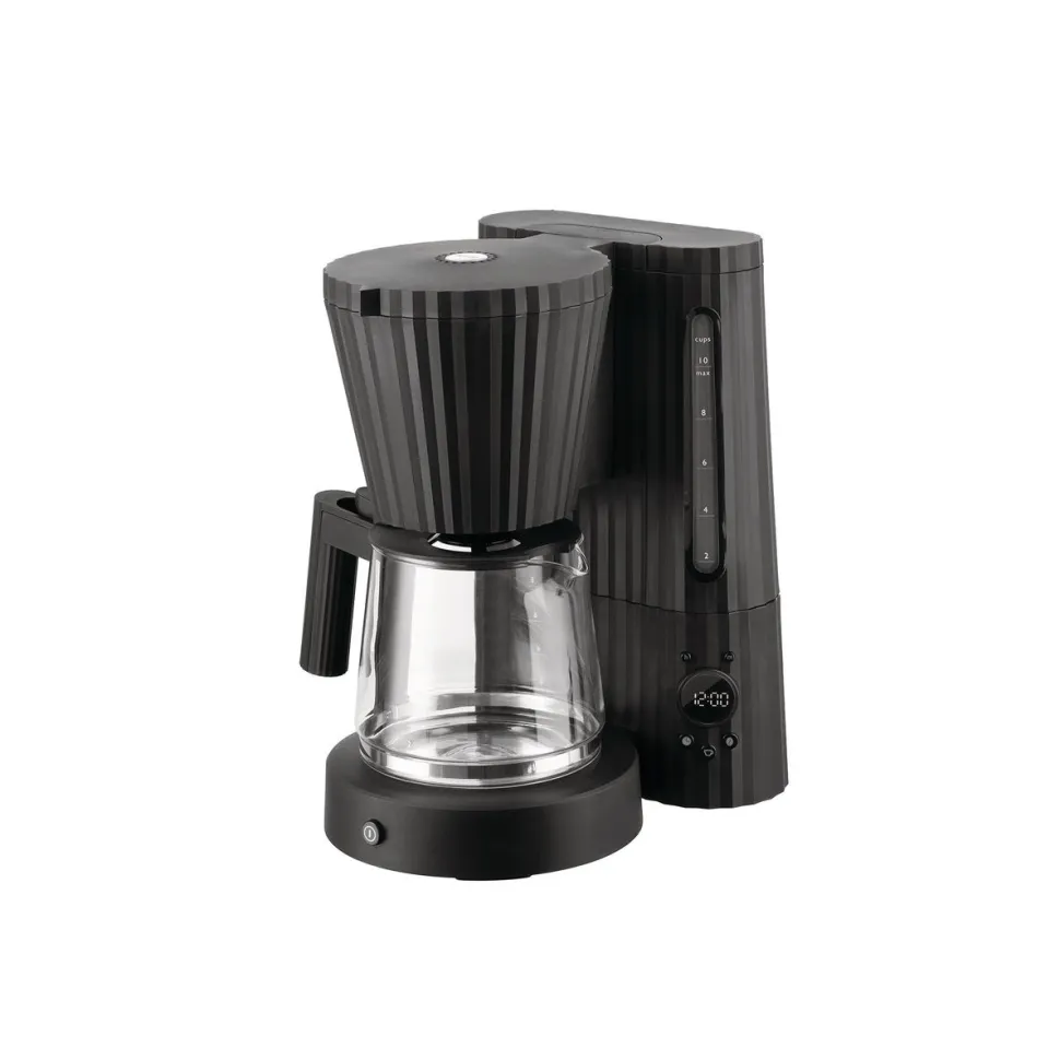 Kaffebryggare, Plissé - Alessi - Svart