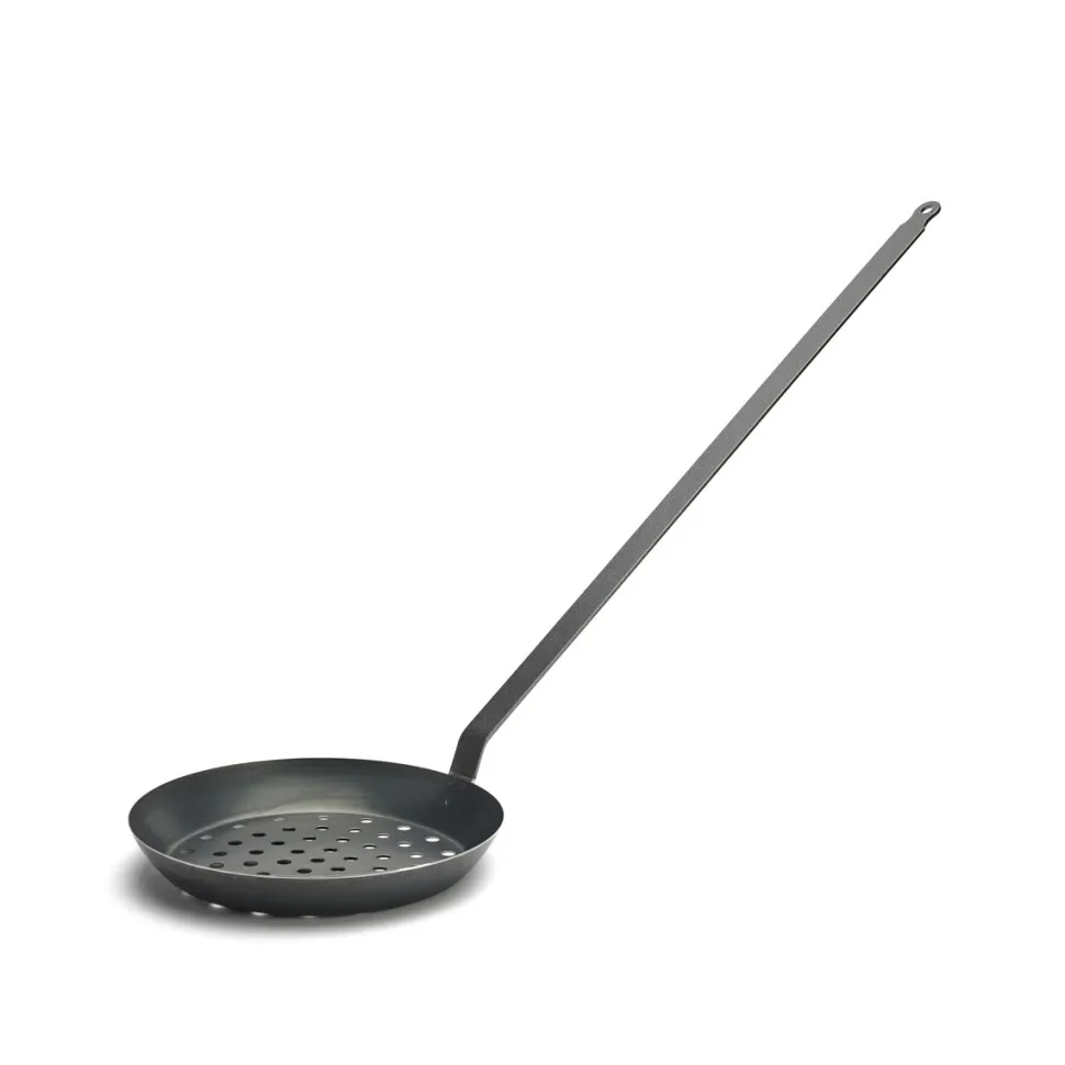 Kastanjepanna med sjukt långt handtag, 28cm - De Buyer