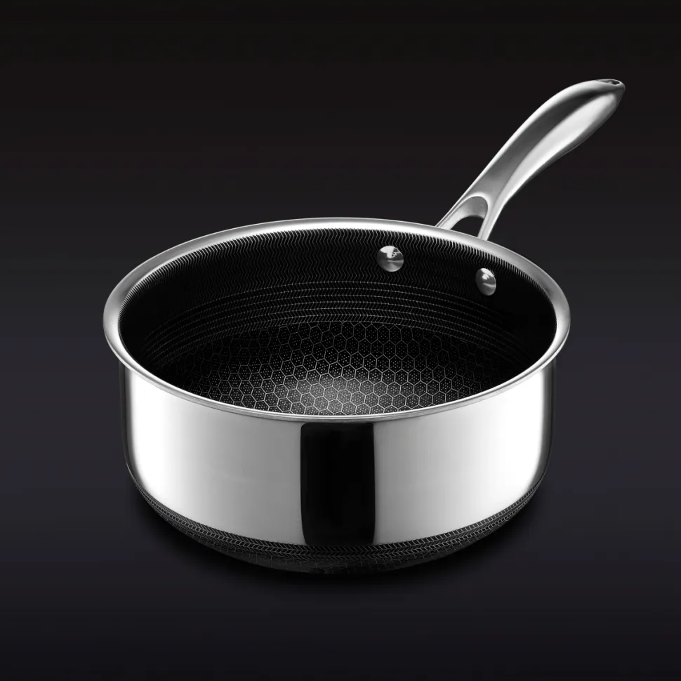 Kastrull med glaslock, nonstick, 2,8 L - Hexclad