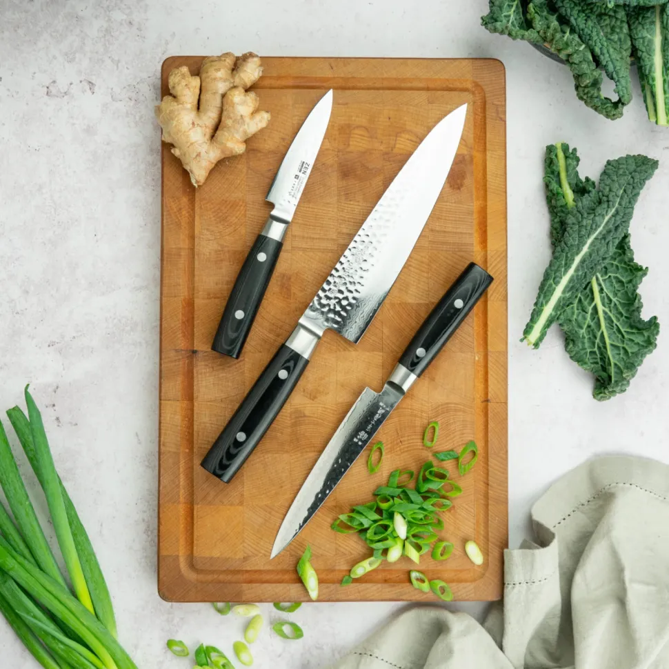Knivset 3 delar Kockkniv 20cm + Allkniv 15cm + Skalkniv 10cm, Zen - Yaxell