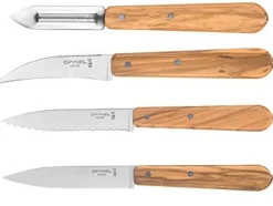 Knivset i fyra delar, Olivträ, Essentials - Opinel